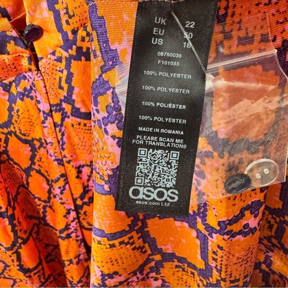 ASOS curve animal print dress size 18 - Picture 5 of 8